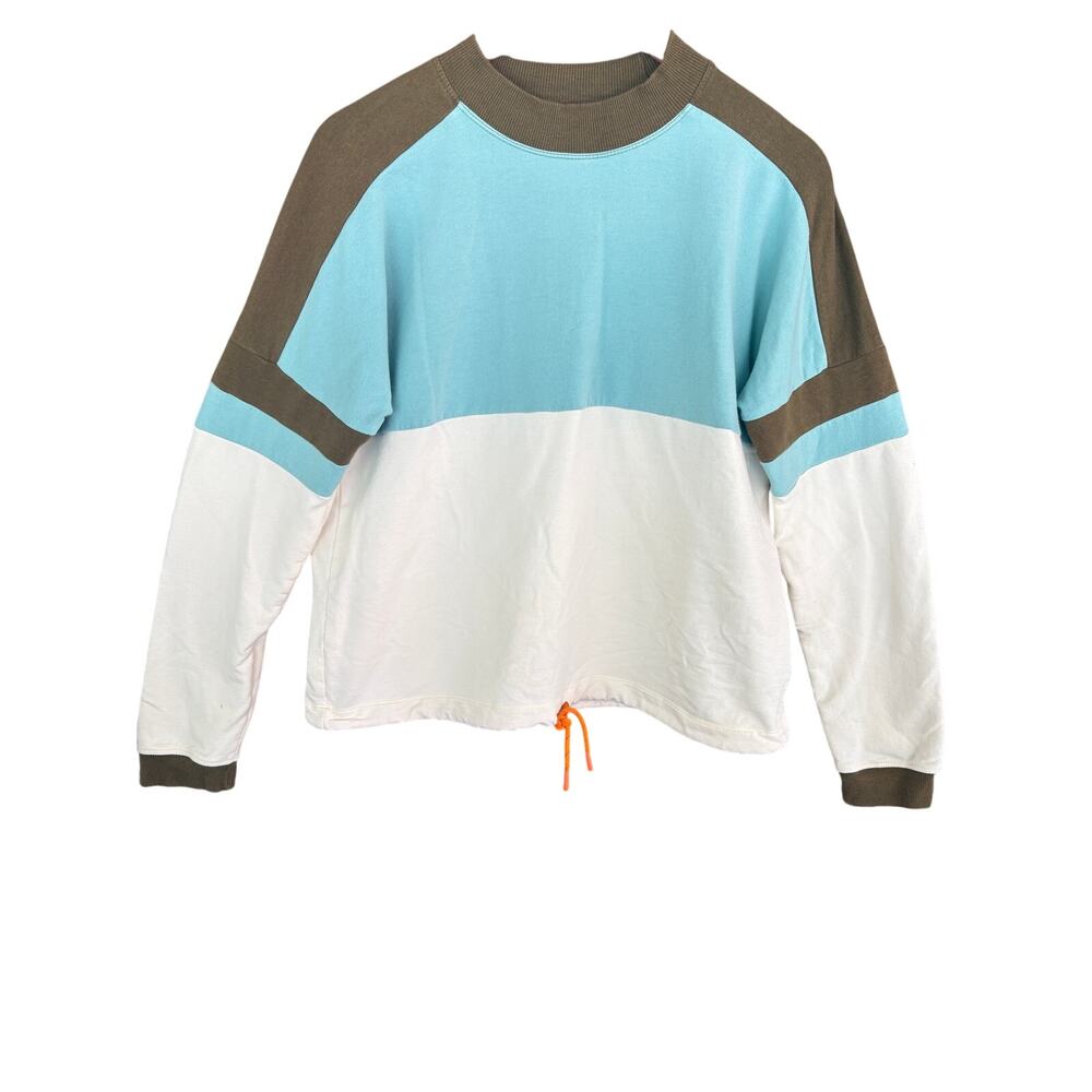 Cotopaxi Bandera Sweatshirt M Top Camp Hike Outdoor White Blue Green
